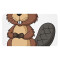Tapis de souris Castor beaver coquin. 35 x 60 35x60 cm - miniature