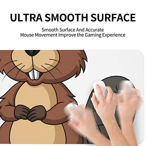 Tapis de souris Castor beaver coquin. 35 x 60 35x60 cm variant 2 