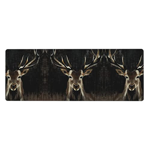 Tapis de souris Cerf noir 80 x 30 80x30 cm