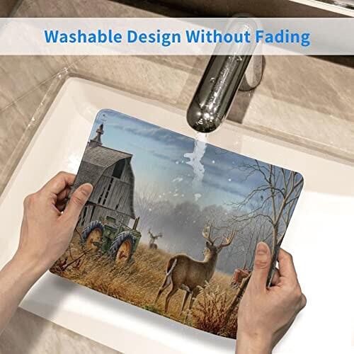 Tapis de souris Cerf chasse aux s 21.1x26.2 cm variant 4 