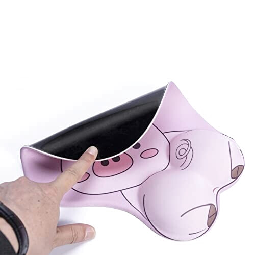 Tapis de souris Cochon rose 26x22 cm variant 3 