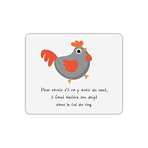Tapis de souris Coq 19x23 cm