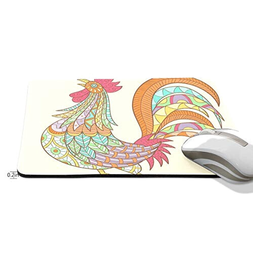 Tapis de souris Coq multicolore 190x250 mm variant 0 