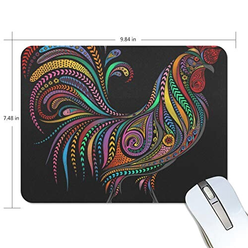 Tapis de souris Coq multicolore 190x250 mm variant 0 