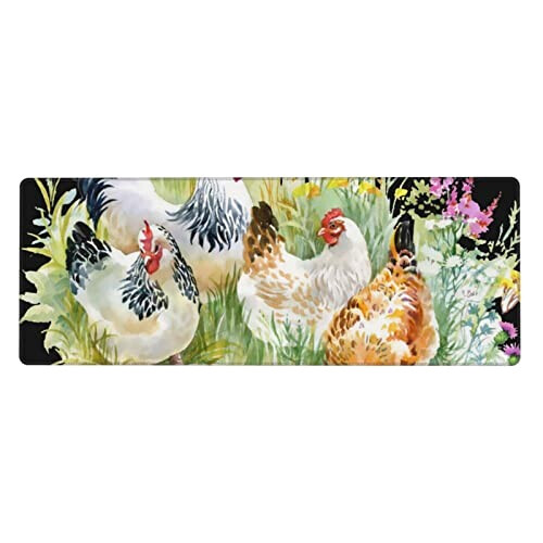 Tapis de souris Coq 80 cm x 30 80x30 cm