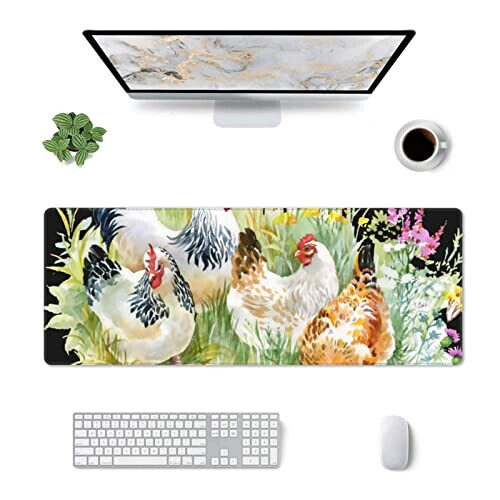 Tapis de souris Coq 80 cm x 30 80x30 cm variant 1 