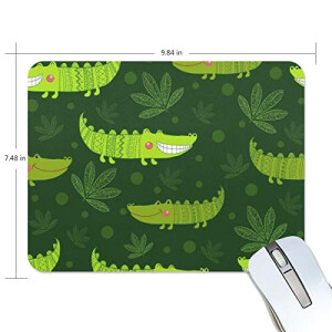 Tapis de souris Crocodile vert 190x250 mm