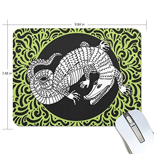 Tapis de souris Crocodile multicolore 24.9x19.8 cm