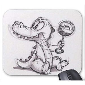 Tapis de souris Crocodile