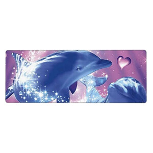 Tapis de souris Dauphin s amoureux. 80 x 30 80x20 cm