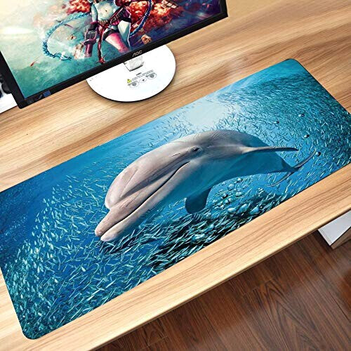 Tapis de souris Dauphin style 60x35 35x60 cm