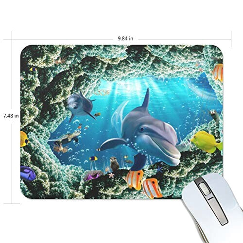 Tapis de souris Dauphin multicolore 190x250 mm