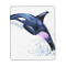 Tapis de souris Dauphin aquarelle dans la mer 18x22 cm - miniature