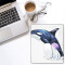 Tapis de souris Dauphin aquarelle dans la mer 18x22 cm - miniature variant 7