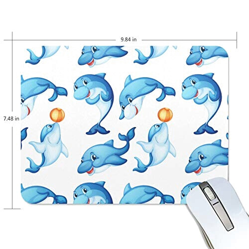 Tapis de souris Dauphin bleu 190x250 mm