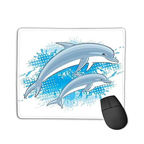 Tapis de souris Dauphin blanc