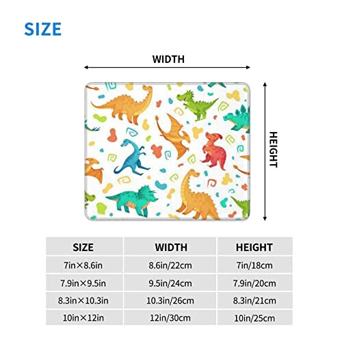 Tapis de souris Dinosaure noir 18x22 cm variant 4 