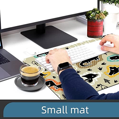 Tapis de souris Dinosaure multicolore 40 x 60 50x80 cm variant 5 