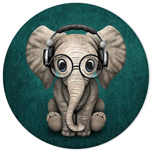 Tapis de souris Éléphant cute elephant 200x200 mm