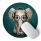 Tapis de souris Éléphant cute elephant 200x200 mm - miniature variant 1