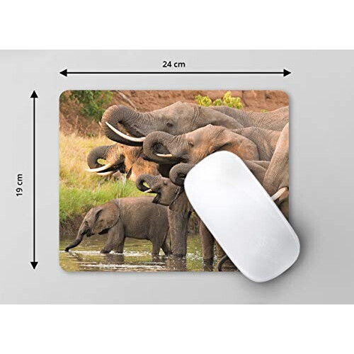 Tapis de souris Éléphant marron 24x19 cm variant 0 