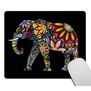 Tapis de souris Éléphant multicolore 240x200 mm