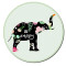 Tapis de souris Éléphant couleurées 20x20 cm - miniature