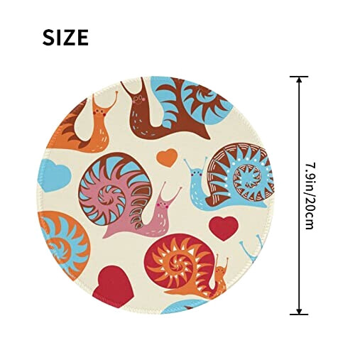 Tapis de souris Escargot noir variant 1 