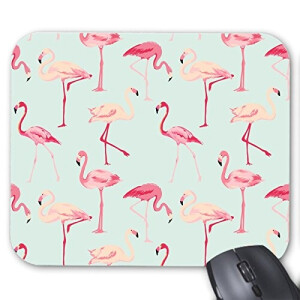 Tapis de souris Flamant rose rose