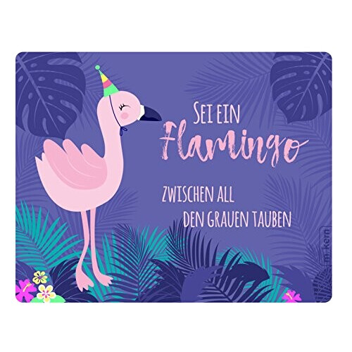 Tapis de souris Flamant rose couleuré 24x19 cm