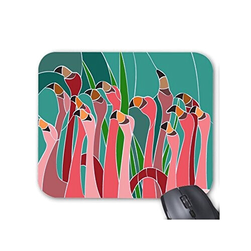 Tapis de souris Flamant rose rose