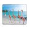 Tapis de souris Flamant rose sur la plage 17.8x21.8 cm - miniature