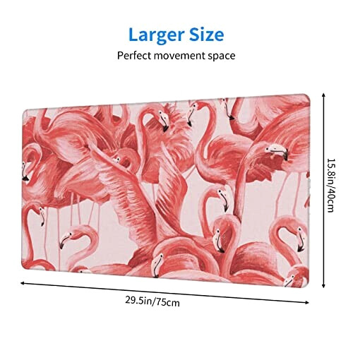 Tapis de souris Flamant rose rose XXL 75x40 cm variant 1 