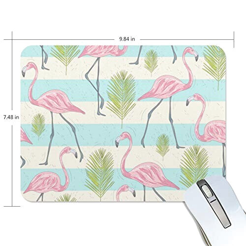 Tapis de souris Flamant rose rose 190x250 mm