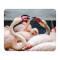 Tapis de souris Flamant rose rose 22x18 cm - miniature