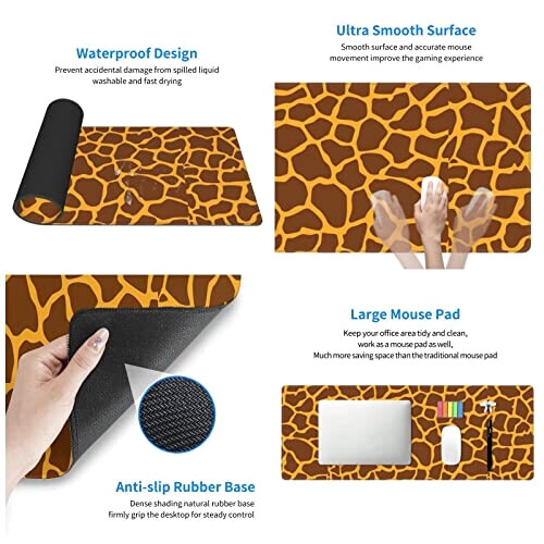 Tapis de souris Girafe imprimé . variant 1 