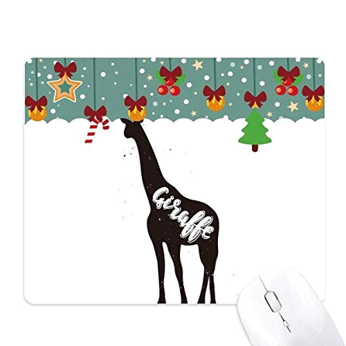 Tapis de souris Girafe blanc,noir 18x22 cm
