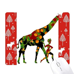 Tapis de souris Girafe multicouleur 18x22 cm