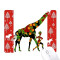 Tapis de souris Girafe multicouleur 18x22 cm - miniature