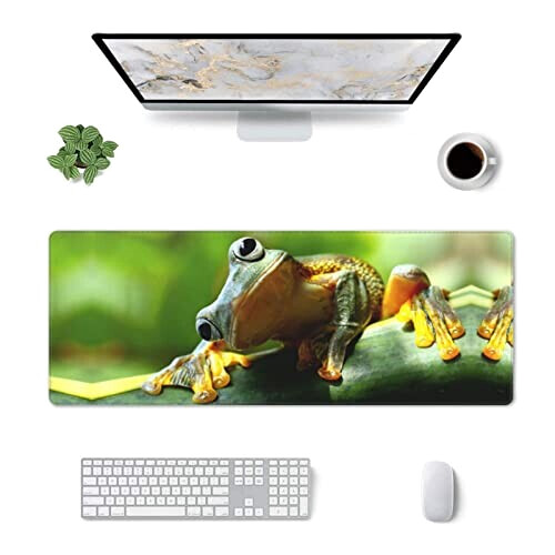 Tapis de souris Grenouille noir 80 x 30 80x30 cm variant 1 
