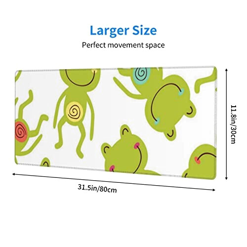 Tapis de souris Grenouille de dessin animé. 80 x 30 80x30 cm variant 1 