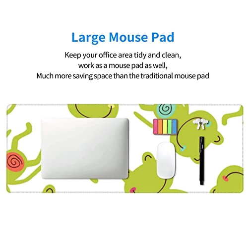 Tapis de souris Grenouille de dessin animé. 80 x 30 80x30 cm variant 3 