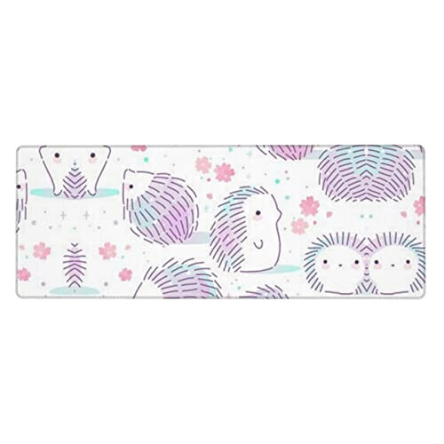 Tapis de souris Hérisson rose 80 x 30 31.5x11.8 cm