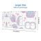 Tapis de souris Hérisson rose 80 x 30 31.5x11.8 cm - miniature variant 3