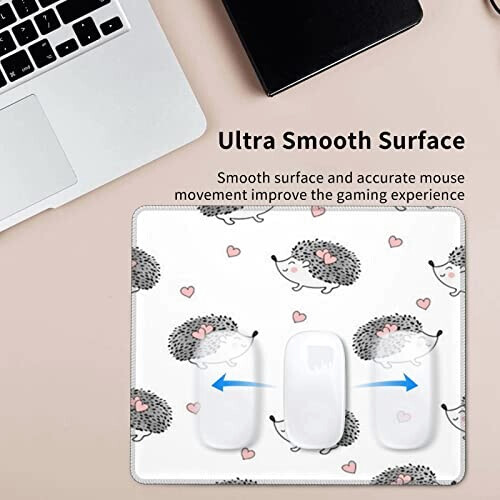 Tapis de souris Hérisson joli cœur en forme de 25.4x30.5 cm variant 3 