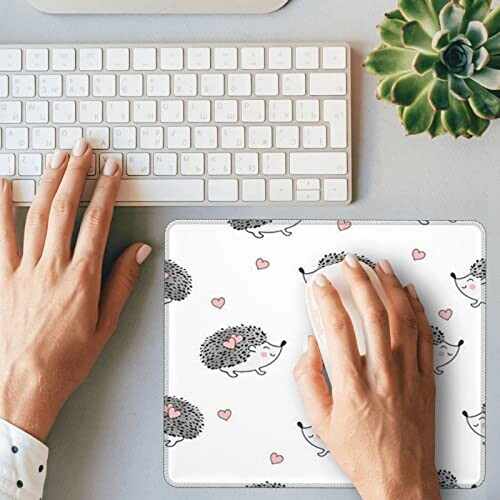 Tapis de souris Hérisson joli cœur en forme de 25.4x30.5 cm variant 6 