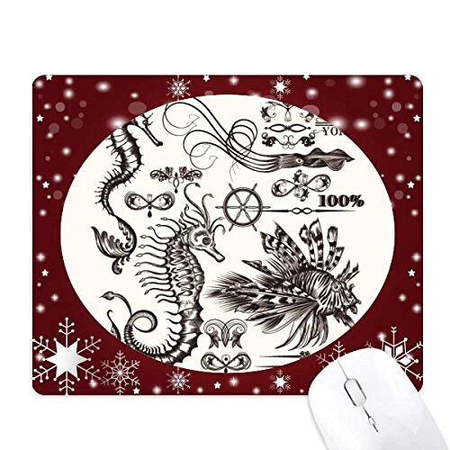 Tapis de souris Hippocampe multicouleur 18x22 cm