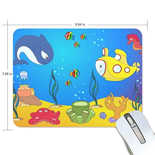 Tapis de souris Hippocampe multicolore 25x19 cm