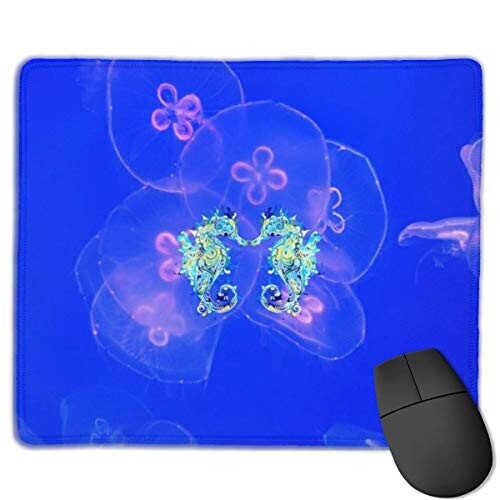 Tapis de souris Hippocampe noir