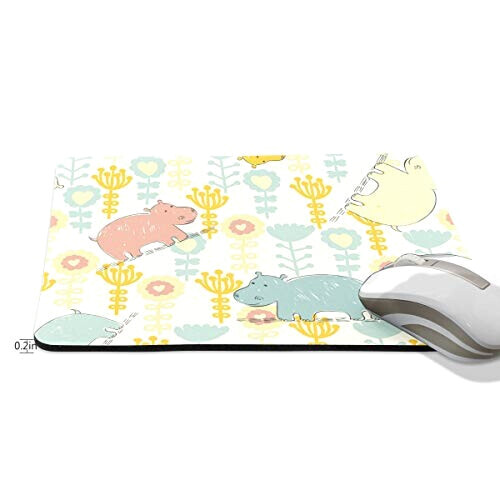 Tapis de souris Hippopotame multicolore 190x250 mm variant 0 